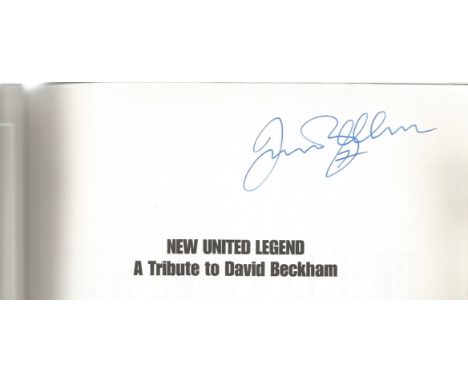 Football. Manchester United Football Club. New United Legend, A Tribute To David Beckham, by Bobby Blake. First Edition Paper