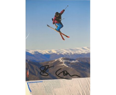 Olympics. Isabel Atkin signed 6x4 colour photo. British olympic bronze medalist in the Slopestyle Freestyle Skiing event at t