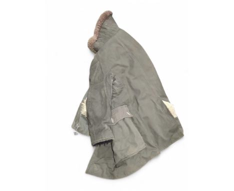 A Mats Larsson Swedish Army field coat with sheepskin lining