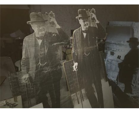 SIx Display Boards Depicting Winston Churchill - Some Lifesize. Ex BP Museum.