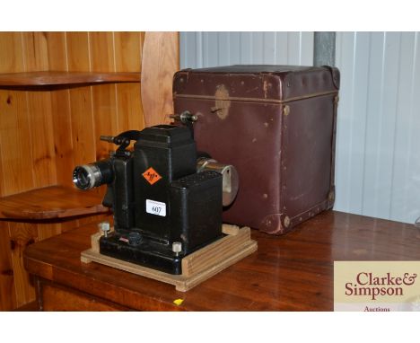 An Agfa cine projector with case 