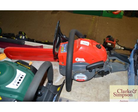 A Mito X petrol chainsaw 
