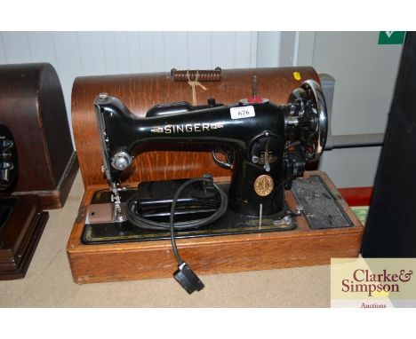 A Singer sewing machine - sold as collector's item 