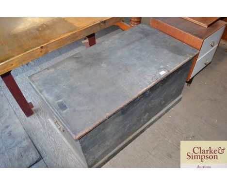 A black painted toolbox