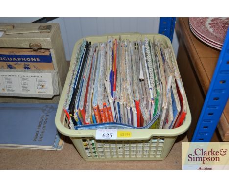 A box of Ordnance Survey maps 