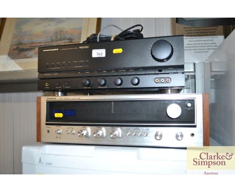 An Avance AV surround amplifier together with a Pioneer stereo receiver