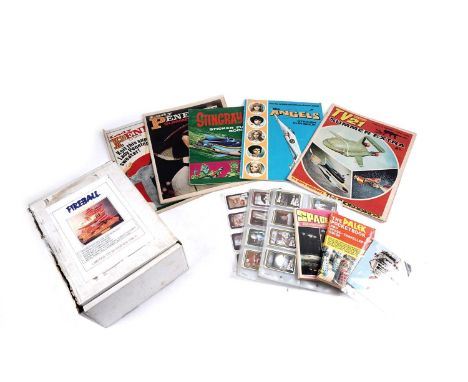 Jerry Anderson and other TV sci-fi ephemera, comprising: Stingray Sticker Fun Book; The Angel’s Sticker Fun Book; Lady Penelo