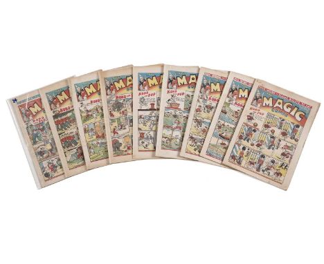 The Magic Comic No’s. 1-8 (22nd July - 9th September 1939) and No. 36 (23rd March 1940).