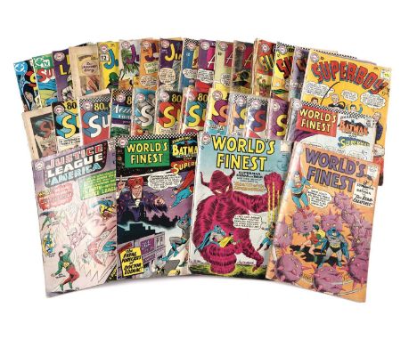 World’s Finest Comics No’s. 108, 133, 160 and 164; Justice League of America No. 37; Superman No’s. 136, 196 and 198; sundry 