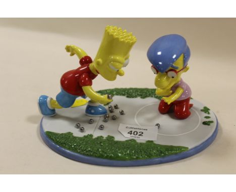 COALPORT MODEL OF THE SIMPSONS ENTITLED 'LOSING HIS MARBLES' TS07
