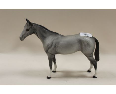 A BESWICK MODEL OF A HORSE IN MATT GREY FINISH