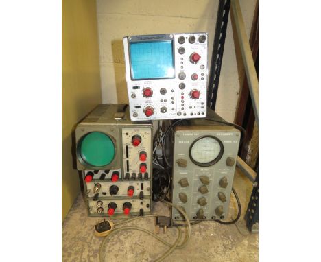 THREE VINTAGE CATHODE RAY OSCILLOSCOPES (3)