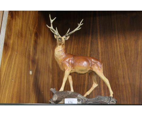 A BESWICK MODEL OF A STAG MARKED AS  A SECOND