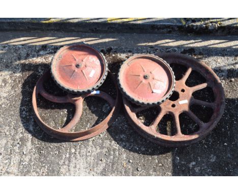 Four vintage wheels