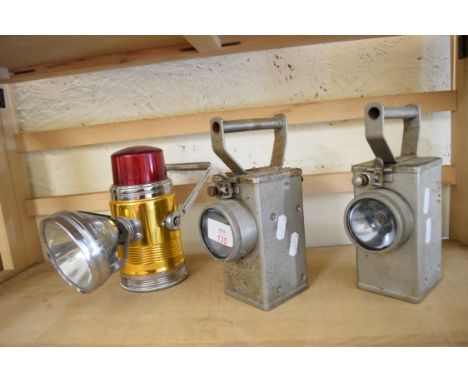 Three vintage torches