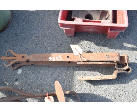 Pair of gate hinges