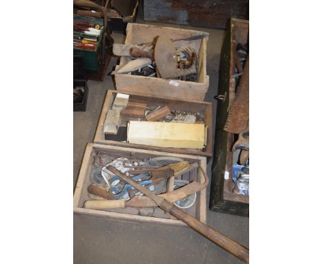 Three boxes vintage tools