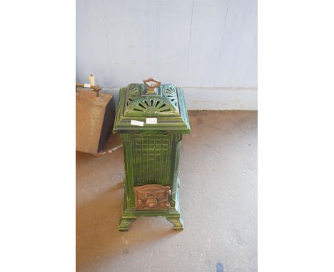 French Lux Green Enamel Stove on 4 Legs approx 80cm high&nbsp;