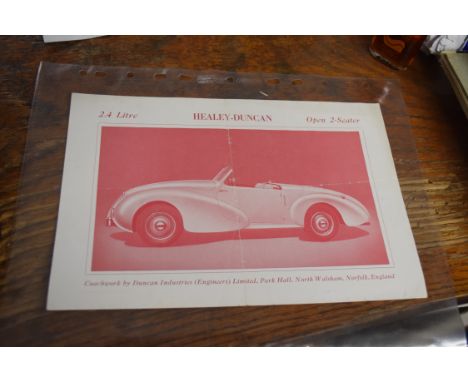 Healey Duncan Sales leaflet