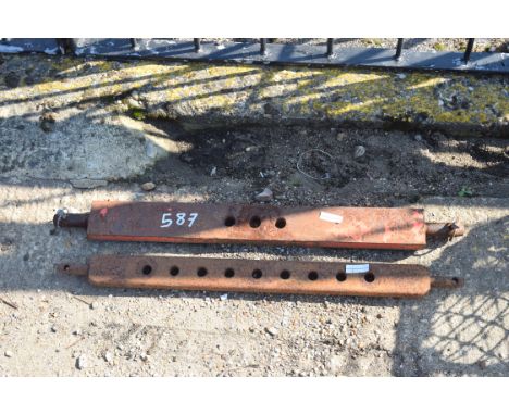 Two tractor linkage bars