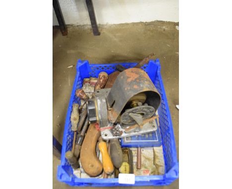 Box containing mixed tools etc