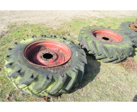 Pair of tractor tyres