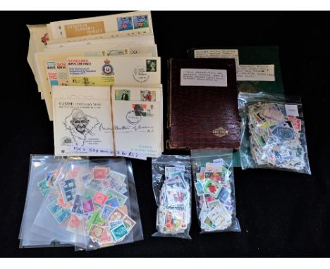 A COLLECTION OF STAMPS, to include two albums containing stamps from Australia, Austria and New Zealand, loose stamps and Fir