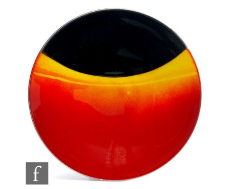 Alan Clarke - Poole Pottery - A large charger&nbsp;titled 'Eclipse', complete with certificate, limited edition no. 1971, pri