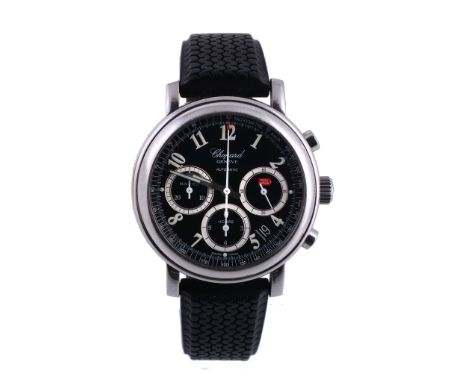  Chopard, Mille Miglia, ref. 8331, a stainless steel wristwatch,   no. 688775, circa 1999, automatic chronograph movement, 37