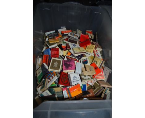 A collection of vintage advertising matchbooks.