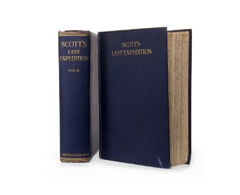 SCOTT'S EXPEDITION (ARRANGED BY LEONARD HUXLEY), with a preface by Sir Clements R. Markham 2 vols., illustrated, cloth bound