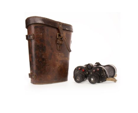 PAIR OF WWII ARTILLERY BINOCULARS by ROSS of LONDON BINO. PRISM, No. 5 Mk. v x7, also inscribed O.S. 419 M.A., Regd. No. 8238