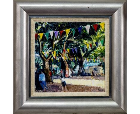 * ARCHIE FORREST RGI (SCOTTISH b. 1950), STREET VIEW, ST PAUL-DE-VENCE oil on canvas, signed, titled and dated '88 versoframe