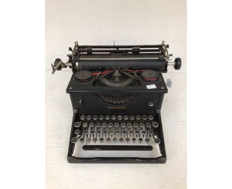 A Vintage Imperial Typewriter Co Ltd (Leicester) black typewriter.