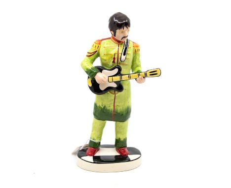Lorna Bailey, The Beatles: John Lennon ceramic figure, in the Sgt. Pepper green outfit, height approx. 28cm, signed to base, 