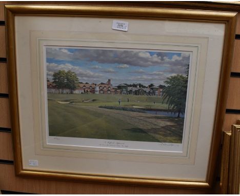 A signed, limited edition print by Craig Campbell, 'A Different Approach' , 37 x 27cm, framed and glazed, along with two fram