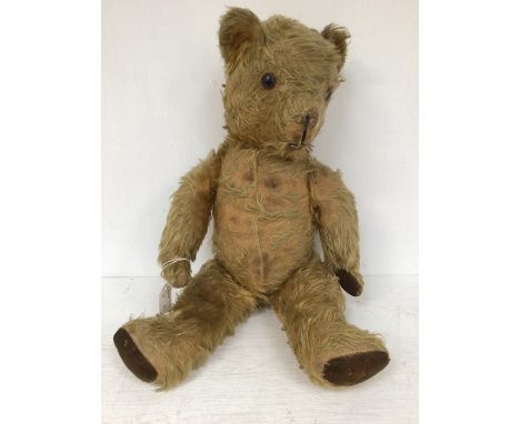 VINTAGE TEDDY BEAR, label with made in England.