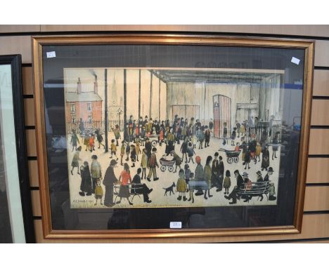 Two Lowry prints, 43 x 67 cm and 44 x 54cm, both framed and glazed
