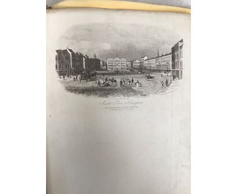 Collection of 20th Century postcards, along with 19th Century book of etchings, large clay pipe, cigar pouches, with vintage 