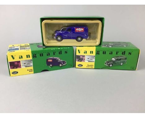 COLLECTION OF VANGUARDS DIE CAST MODEL VEHICLES,including advertising vans, all boxed approximately 25 models
