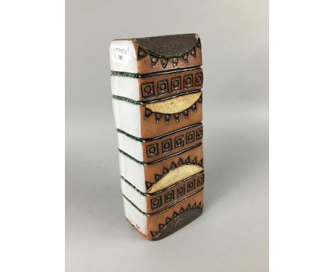 STUDIO POTTERY LAMP BASE,monogrammed, 29cm high