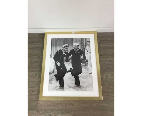POSTER PRINT - ON THE TOWN,featuring Frank Sinatra and Gene Kelly, framed, 81cm x 65cm overall, along with a poster print of 