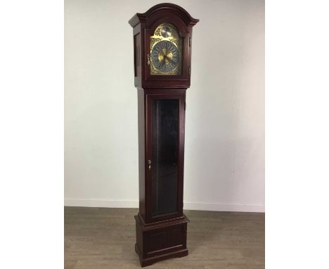 REPRODUCTION MAHOGANY LONGCASE CLOCK