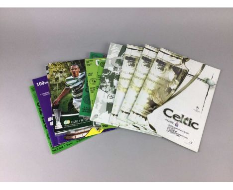 COLLECTION OF PROGRAMMES,chiefly relating to Celtic F.C., including European games, Cup Finals, and other examples