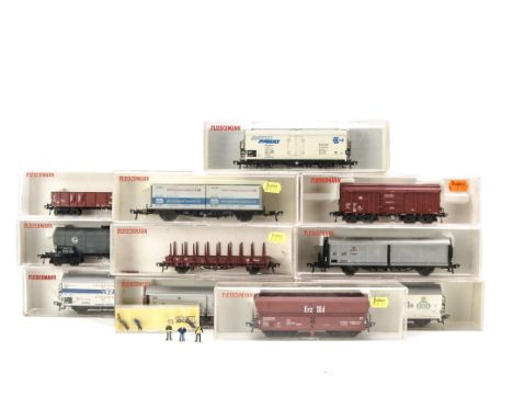 Fleischmann HO Gauge Continental Freight Stock: comprising 5221, 5234, 5282, 5335, 5336, 5340, 5341, 5342, 5388, 5475, 5520 a