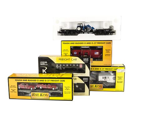Rail-King and K-Line American O Gauge Freight Stock: comprising RK refs 30-7622, 30-7623, 30-7735 and 30-7993 including NASA 