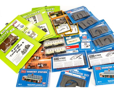 N Scale Scenic Accessories by Peco Kestrel Model Scene and others: ex-shop stock including Tunnel Mouths, Farish/Bachmann peo