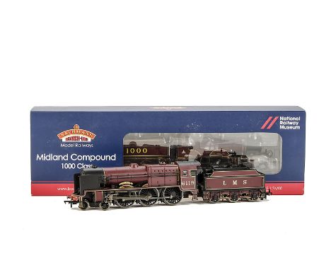 Bachmann 00 Gauge LMS Steam Locomotives: 31282 Parellel Boiler Scot 6119 'The Lancashire Fusilier' and 31930NRM Midland Compo