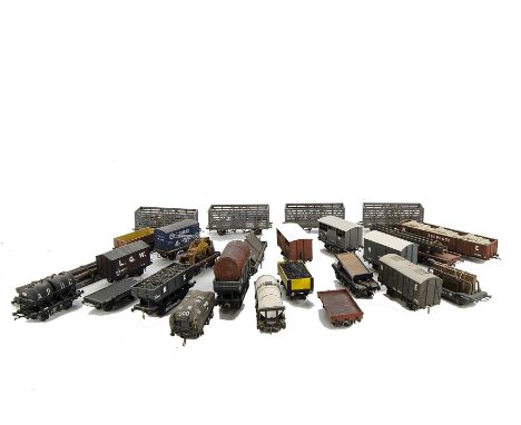 Kit-built and modified OO Gauge Freight Stock: a wide assortment of wagons, the majority of NE/LNER origin, including hopper 