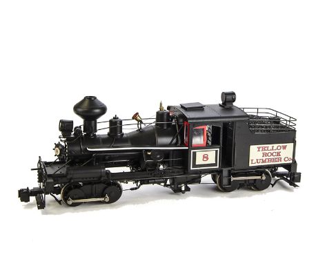 A Bachmann 'Spectrum' series Gauge 1 American-style 'Heisler' 0-4-4-0 Logging Locomotive: Bachmann ref 81798, with smoke and 